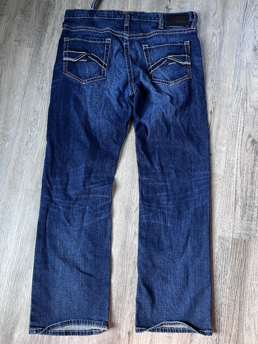 Ariat M5 Slim Boot Blue Jeans Men's 36x32 Dark Washed Denim Nightingale